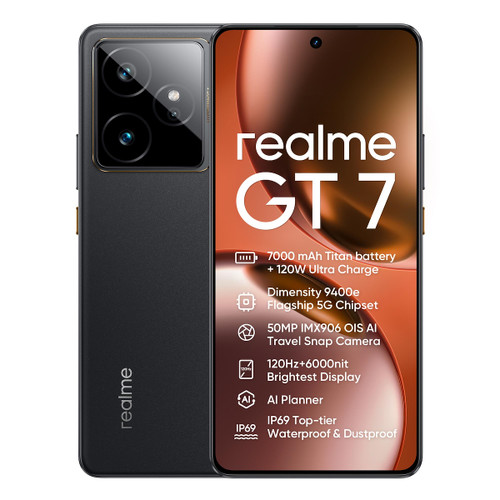 REALME - REALME BUNDLE GT7 5G ICE SENSE BLACK (512 GB 12GB) - 2250005986
