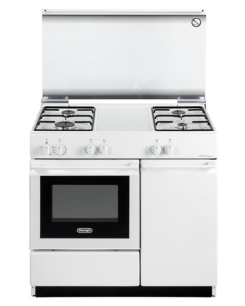 DE'LONGHI - cucina 86x50 con vano laterale "portabombola", piano gas e forno elettrico - 2250001046