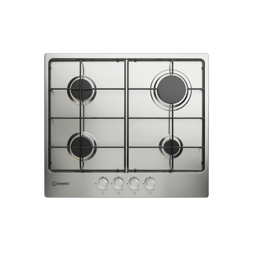 INDESIT - THP 642 IX/I 1 piano gas inox 60cm 4 fuochi griglie smaltate - 2250006964