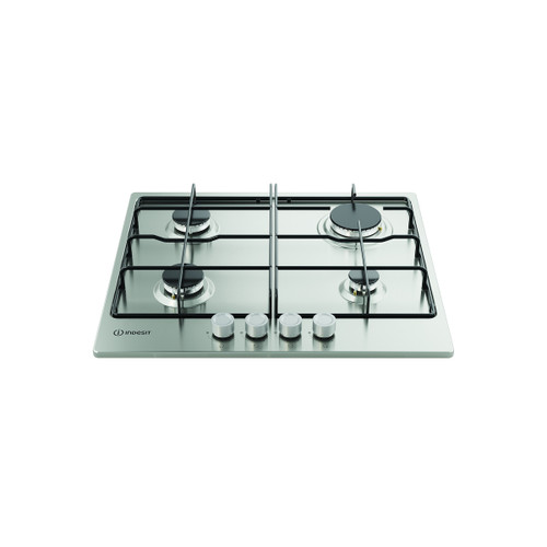INDESIT - THP 642 IX/I 1 piano gas inox 60cm 4 fuochi griglie smaltate - 2250006964