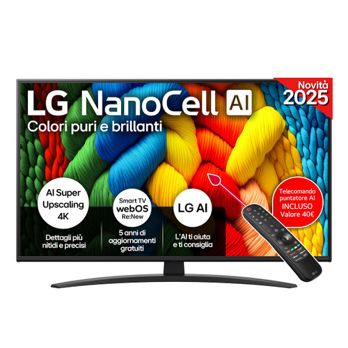 LG ELECTRONICS - NANOCELL AI NANO81 43NANO81A6A - 2250005252 LG ELECTRONICS - NANOCELL AI NANO81 43NANO81A6A - 2250005252