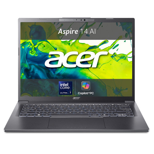 ACER - NOTEBOOK ASPIRE 14 AI - 14” OLED - Ultra 7 – 16 GB RAM – 512 SSD - 2250001004 ACER - NOTEBOOK ASPIRE 14 AI - 14” OLED - Ultra 7 – 16 GB RAM – 512 SSD - 2250001004