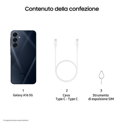 WIND - Galaxy A16 5G 4+128GB Blue Black - 2250002843