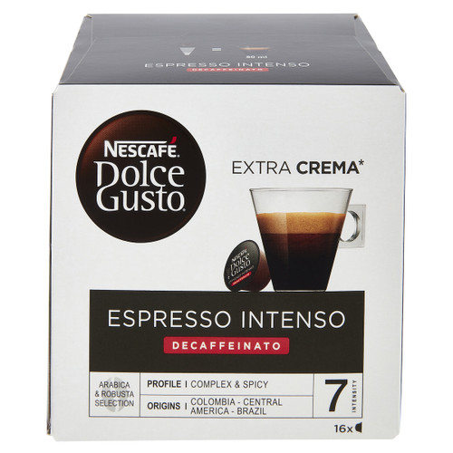 Nescafé Dolce Gusto - CAFF ESPRESSO INTENSO DECAFFEINATO 16 CAPSULE - 2230016559 Nescafé Dolce Gusto - CAFF ESPRESSO INTENSO DECAFFEINATO 16 CAPSULE - 2230016559