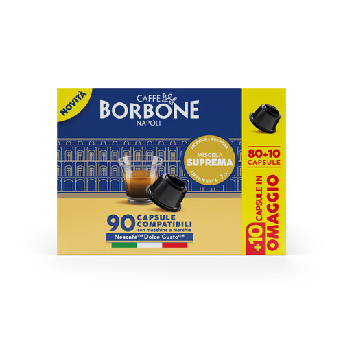 CAFFE' BORBONE - COMPATIBILI DOLCE GUSTO-MISCELA SUPREMA-80+10 CAPS - 2250006815