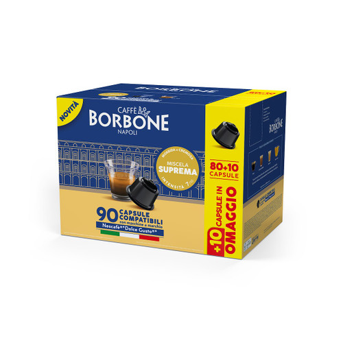 CAFFE' BORBONE - COMPATIBILI DOLCE GUSTO-MISCELA SUPREMA-80+10 CAPS - 2250006815