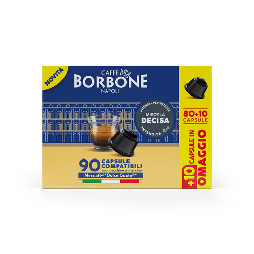 CAFFE' BORBONE - COMPATIBILI DOLCE GUSTO-MISCELA DECISA-80+10 CAPS - 2250006881