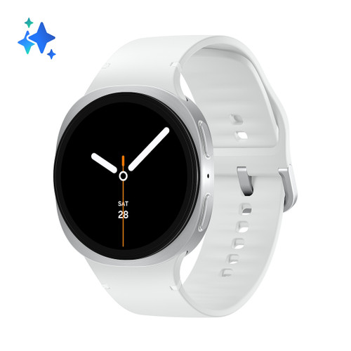 SAMSUNG - Galaxy Watch8 44mm BT, 2+32GB Silver - 2250009369