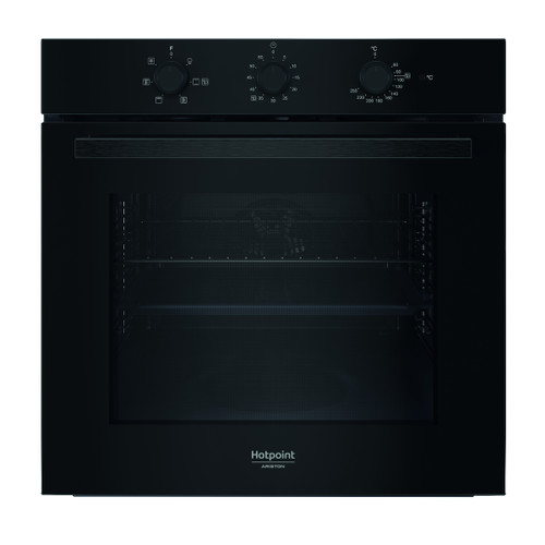 HOTPOINT ARISTON - HAO 435H B Forno Multifunzione in vetro nero tre manopole, Idrolisi - 2250006977