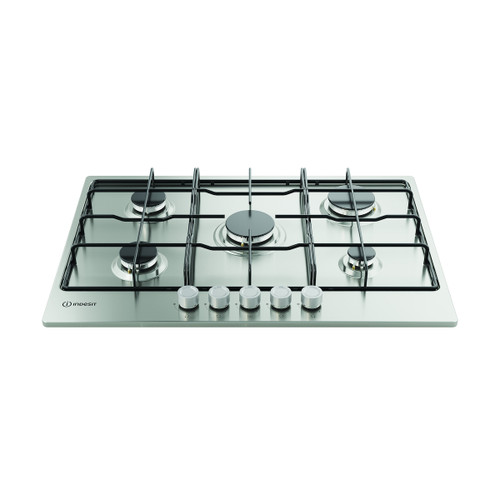 INDESIT - THP 752 IX/I 1 piano gas inox 75cm 5 fuochi griglie smaltate - 2250006956