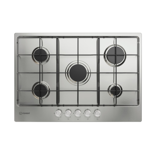 INDESIT - THP 752 IX/I 1 piano gas inox 75cm 5 fuochi griglie smaltate - 2250006956