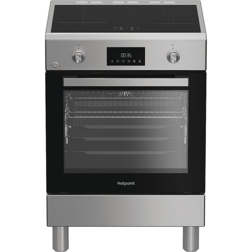 HOTPOINT ARISTON - H6I8LMSAX cucina libera installazione inox, 60x60cm, piano induzione,forno elettrico ventilato, 73Lt, classe A - 2250007262