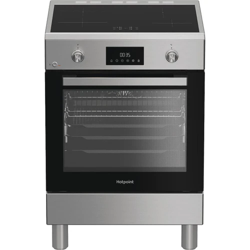 HOTPOINT ARISTON - H6I8LMSAX cucina libera installazione inox, 60x60cm, piano induzione,forno elettrico ventilato, 72Lt, classe A - 2250007262
