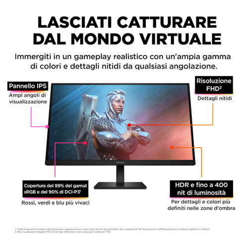 HP - OMEN by HP 27 inch FHD 165Hz Gaming Monitor - OMEN 27 - 2240018537