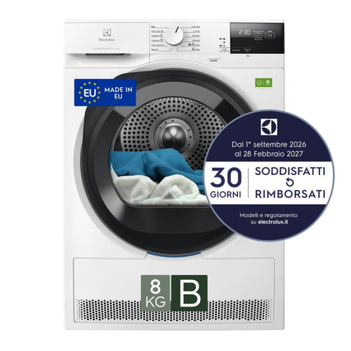 ELECTROLUX - ASCIUGATRICE 8 KG CLASSE B EW7H28B MADE IN EUROPE - 2250010341