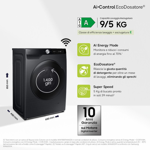 SAMSUNG - WD90DG6G94BBU3 - 2250004243