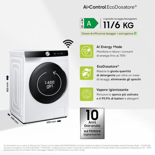 SAMSUNG - WD11DG6B85BKU3 - 2240017823