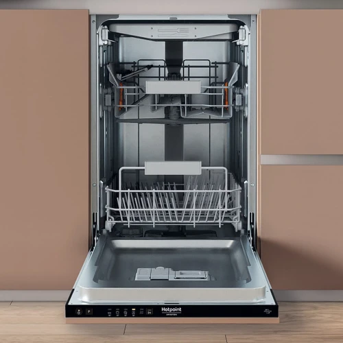 HOTPOINT ARISTON - HA4ID11CS80 Lavastoviglie BI 45 cm classe D, 11 coperti, Terzo cesto fisso, 3D Zone Wash, Display Digitale, 46 dba - 2250006969