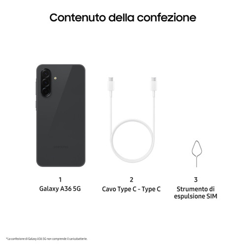 VODAFONE - Galaxy A36 5G 6+128GB Awesome Black - 2250003514