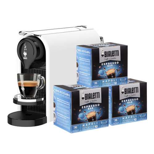 BIALETTI - BUNDLE GIOIA PLUS BIANCO+48CAP - 2250007042