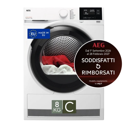 AEG - ASCIUGATRICE 8 KG CLASSE C TR7HG8C MADE IN EUROPE - 2250008476