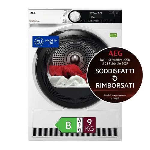 AEG - ASCIUGATRICE 9 KG CLASSE B TR8HDBG9B MADE IN EUROPE - 2250009926