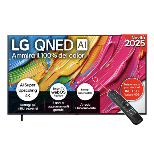 LG ELECTRONICS - QNED AI QNED80 75QNED80A6A - 2250007256 LG ELECTRONICS - QNED AI QNED80 75QNED80A6A - 2250007256
