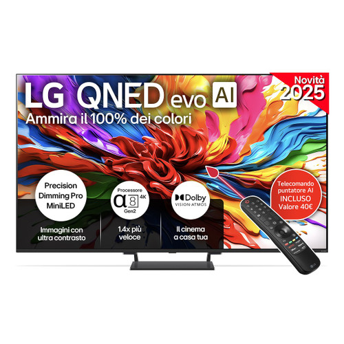 LG ELECTRONICS - QNED EVO AI MINILED QNED93 65QNED93A6A - 2250007255