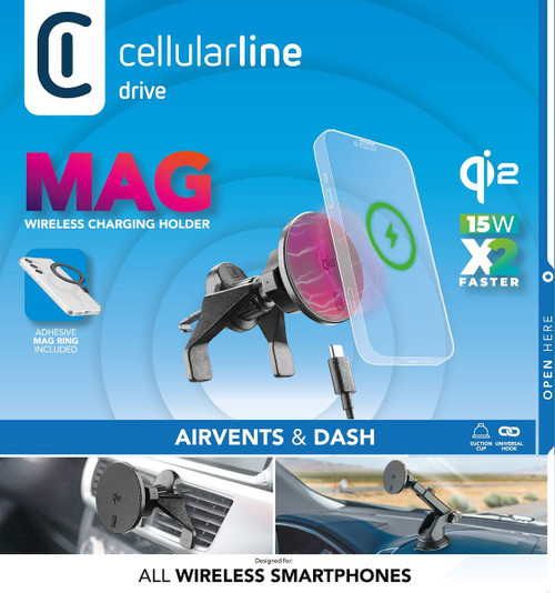 CELLULARLINE - MAG QI2 WIRELESS HOLDER - 2250008871