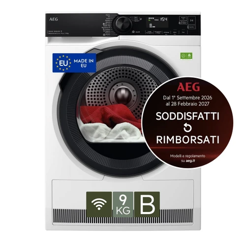 AEG - ASCIUGATRICE 9 KG CLASSE B TR9HH9BY MADE IN EUROPE - 2250008329