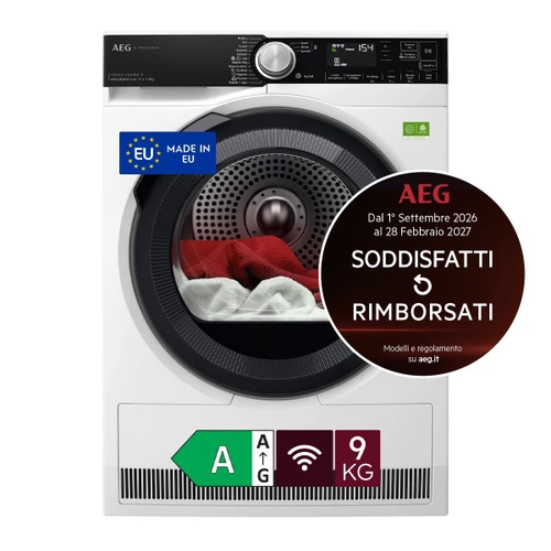 AEG - ASCIUGATRICE 9 KG CLASSE A XTR9HBGA9YA MADE IN EUROPE - 2250009923