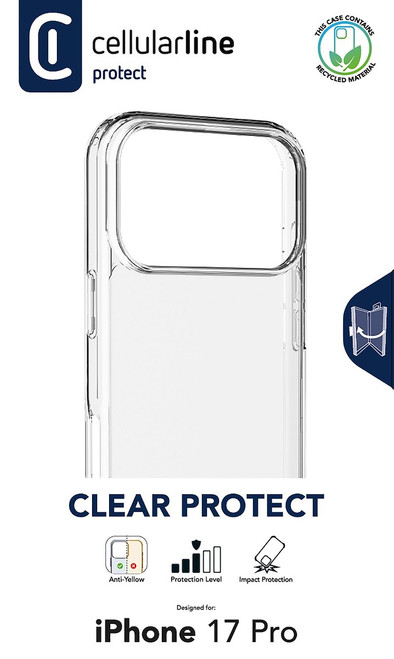CELLULARLINE - CLEAR PROTECT - IPHONE 17 PRO - 2250012004