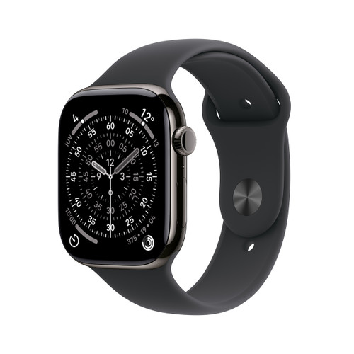 APPLE - Watch Series 11 GPS + Cellular 46mm Cassa Titanio Ardesia con Sport Band Nero - S/M - 2250012678 APPLE - Watch Series 11 GPS + Cellular 46mm Cassa Titanio Ardesia con Sport Band Nero - S/M - 2250012678