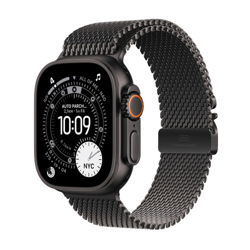 APPLE - Watch Ultra 3 GPS + Cellular 49mm Cassa Titanio Nero con Loop in maglia Milanese Titanio Nero - Large - 2250012659 APPLE - Watch Ultra 3 GPS + Cellular 49mm Cassa Titanio Nero con Loop in maglia Milanese Titanio Nero - Large - 2250012659