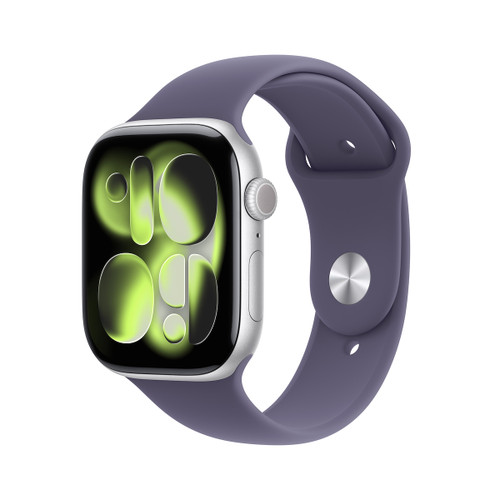 APPLE - Watch Series 11 GPS 46mm Cassa Alluminio Argento con Sport Band Viola Nebbia - S/M - 2250012628 APPLE - Watch Series 11 GPS 46mm Cassa Alluminio Argento con Sport Band Viola Nebbia - S/M - 2250012628