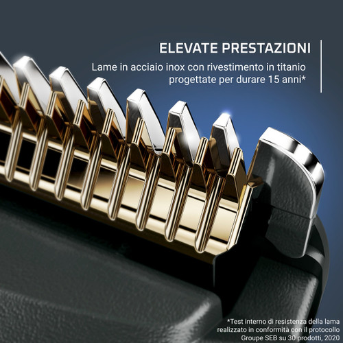 ROWENTA - Advancer, Tagliacapelli e regolabarba, lame autoaffilanti, alta precisione TN5224 - 2250011226