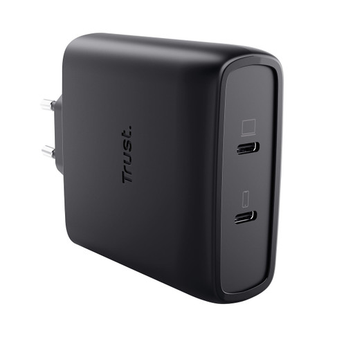 TRUST - MAXO 100W 2P USB-C GAN CHARGER BLK - 2250004543