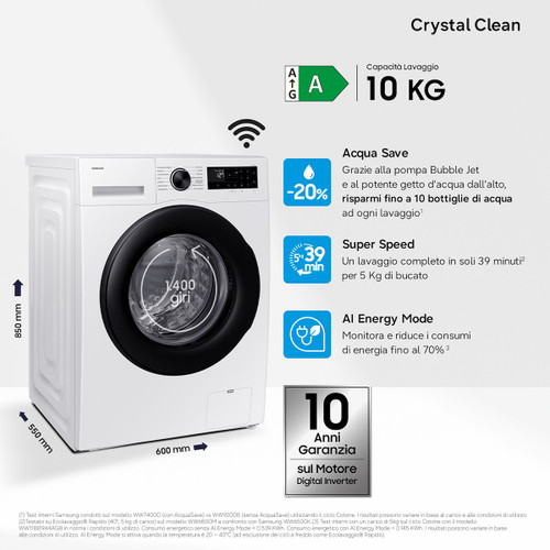 Samsung Electronics Italia Spa - WW10FG5U34AEET - 2250011889