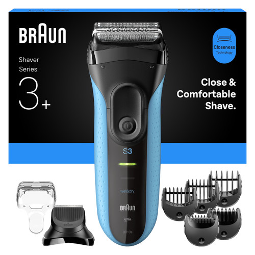 BRAUN - BRAUN SHAVER 3010BT BLK/BLU - 2250010084