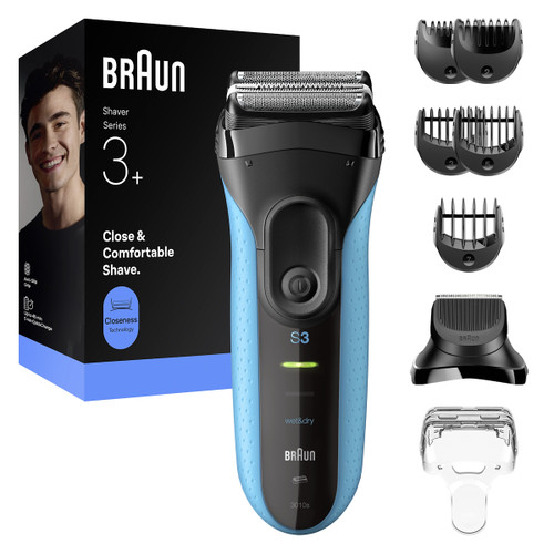 BRAUN - BRAUN SHAVER 3010BT BLK/BLU - 2250010084