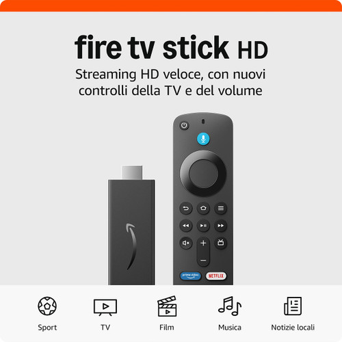 AMAZON - NUOVO MODELLO AMAZON FIRE TV STICK HD - 2240021387 AMAZON - NUOVO MODELLO AMAZON FIRE TV STICK HD - 2240021387
