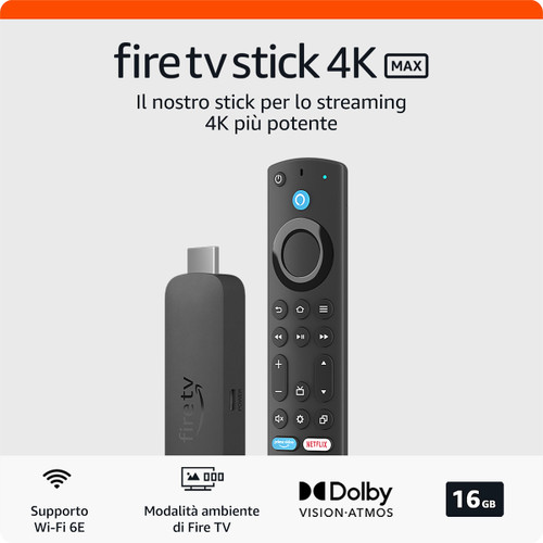 AMAZON - NUOVO FIRE TV 4K MAX - 2250004480 AMAZON - NUOVO FIRE TV 4K MAX - 2250004480