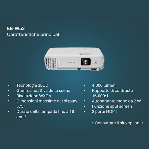 EPSON - EB-W53 - 2250013317 EPSON - EB-W53 - 2250013317
