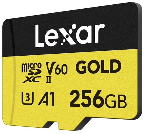 LEXAR - 256GB MICROSDXC GOLD V60 U3 A1 - 2250011553 LEXAR - 256GB MICROSDXC GOLD V60 U3 A1 - 2250011553