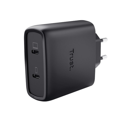 TRUST - MAXO 65W 2P USB-C GAN CHARGER BLK - 2250004546 TRUST 0 | Trony.it
