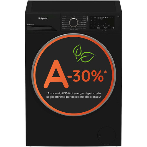 HOTPOINT ARISTON - FRONT LOADER STD, Capacit 10kg, classe A -30%, colore Black, 1400 giri, Display digitale XL, Vapore - 2250007071