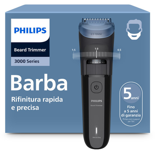 PHILIPS - REGOLABARBA PHILIPS SERIE 3000 BT3620/15 - 2250011632 PHILIPS 0 | Trony.it