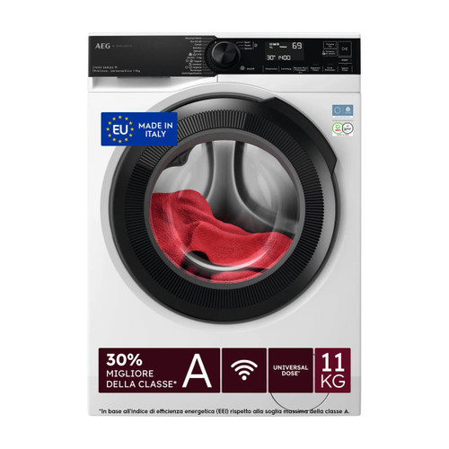 AEG - Lavatrice Carica Frontale 11 Kg Classe A-30% 1400 Giri MADE IN ITALY XLR7FH11YV - 2250013423