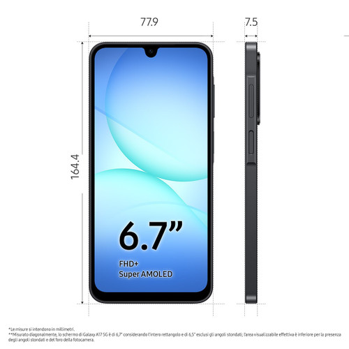 TIM - Galaxy A17 4G 4+128GB Black - 2250015129