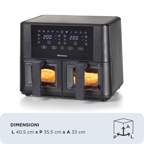 ARIETE - 4631 FRIGGITRICE AD ARIA DOPPIA 9L, 2400W, CAPACI - 2240015168